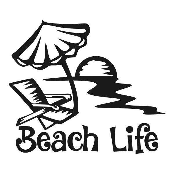 beach life graphic